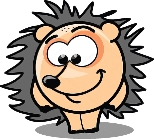 Ежик стикер