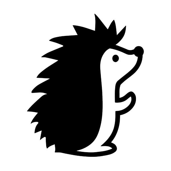 Силуэт ежика