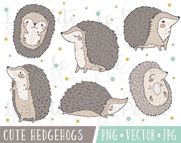 Стилизованные Ёжики