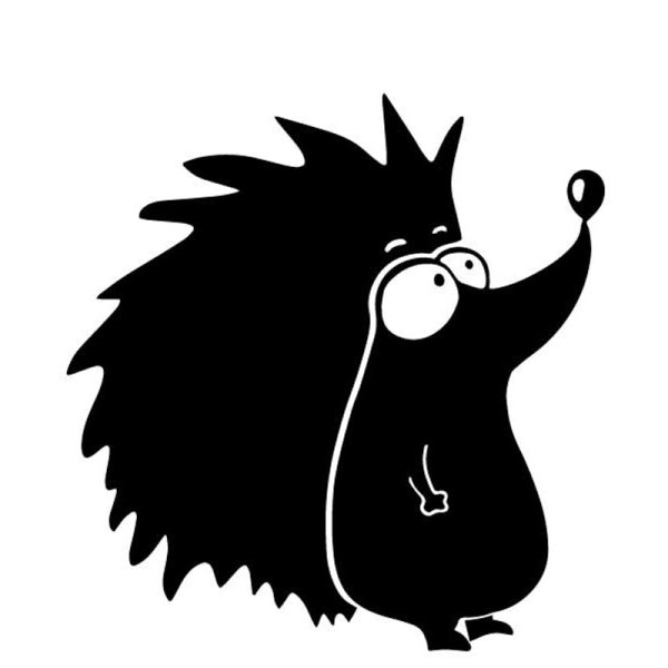 Силуэт ежика