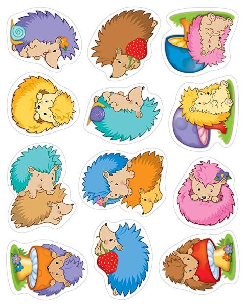 Разноцветные ежики