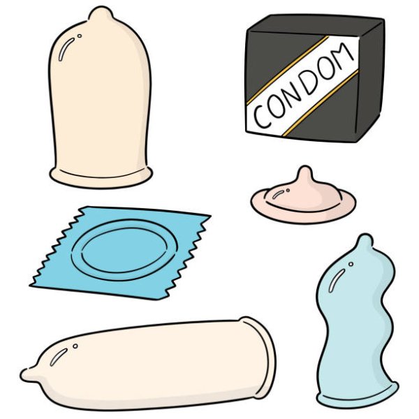 Презерватив в упаковке вектор