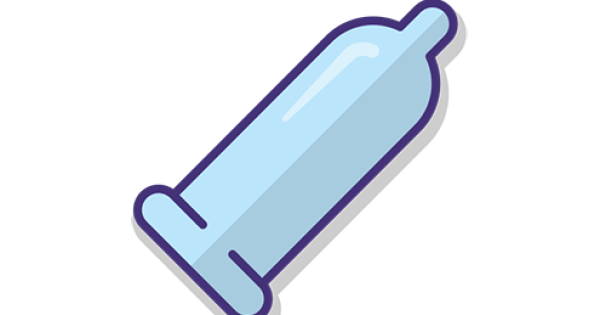 Презерватив на прозрачном фоне