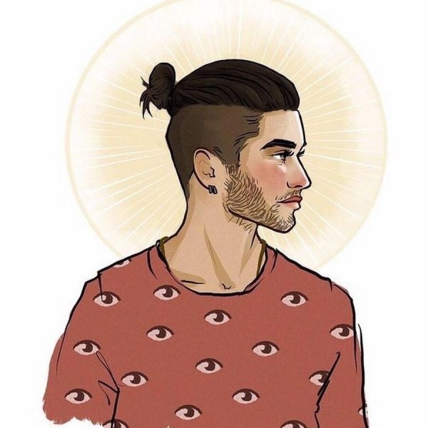 Зейн Малик топ кнот