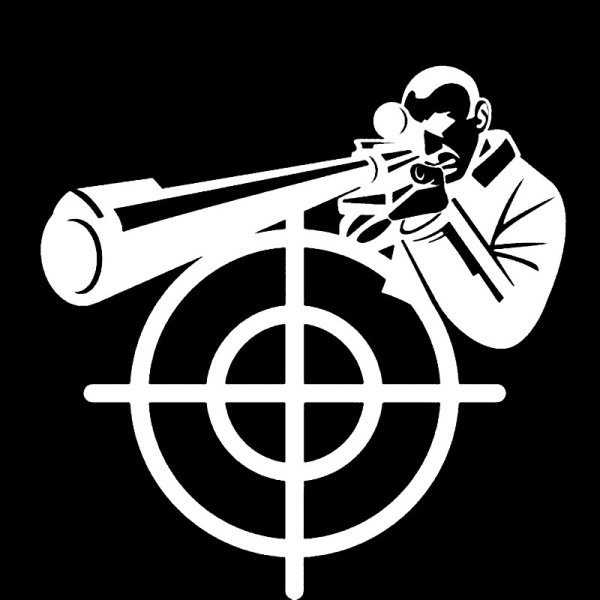 Наклейка на машину снайпер