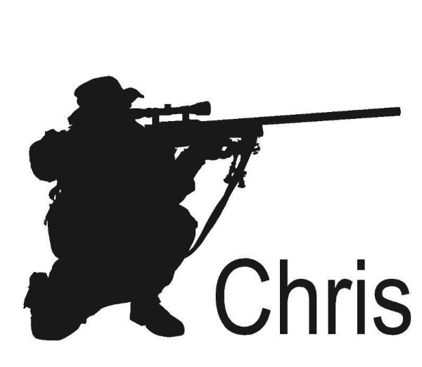 Трафарет снайпер