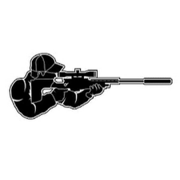 Логотип снайперская винтовка