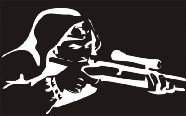 Наклейка снайпер