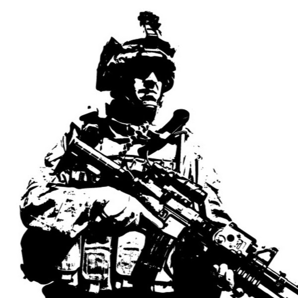 Российский солдат силуэт