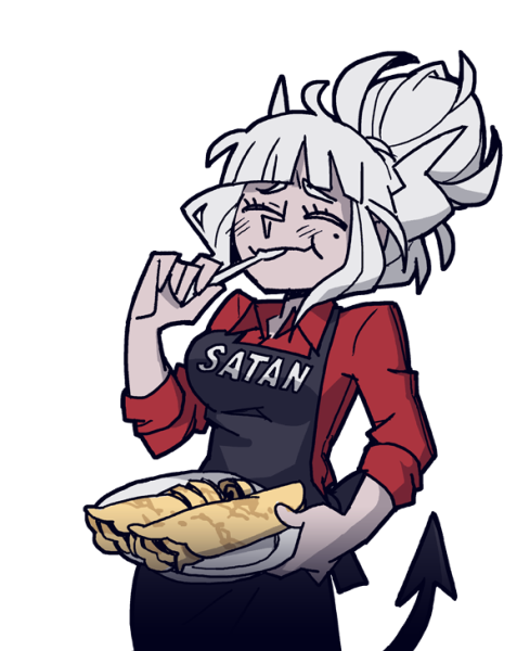 Helltaker блинчики Люцифер