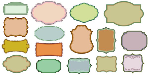 Рамки разной формы