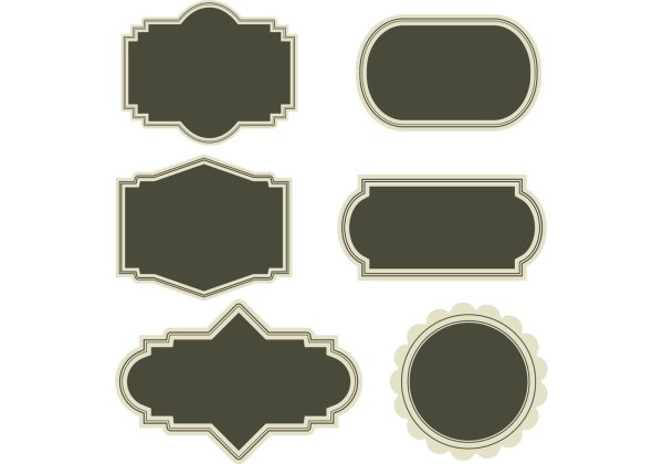 Формы табличек