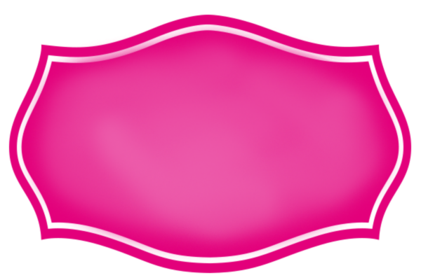 Розовая плашка для надписи