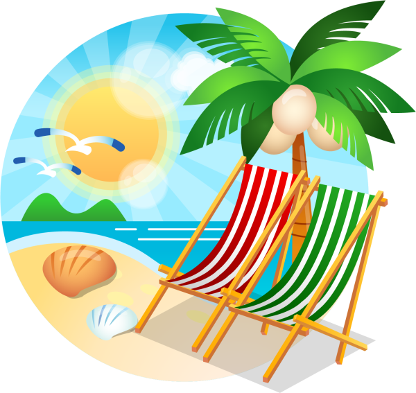 Пляж Векторная иллюстрация