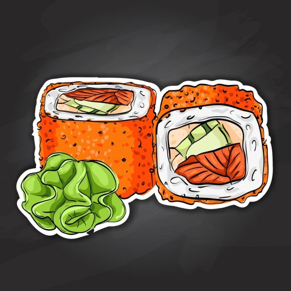 Ролл Калифорния вектор