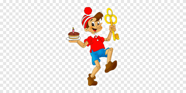 Буратино без фона