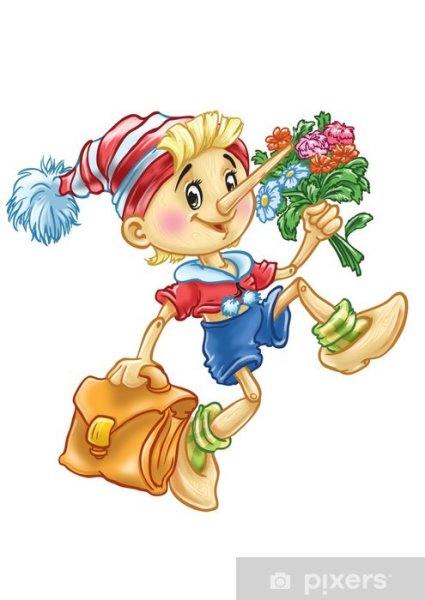 Буратино идет в школу