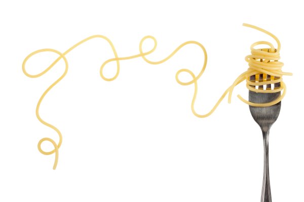 Лапша на ушах на прозрачном фоне