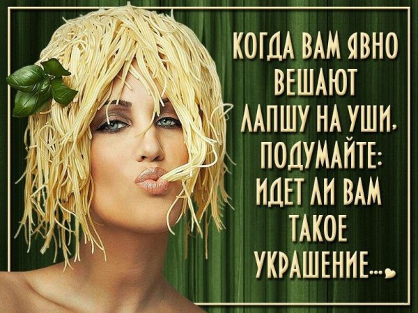 Цитаты про лапшу на ушах