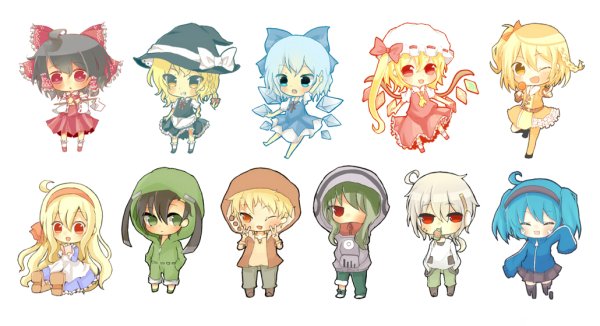 Маленькие аниме персонажи