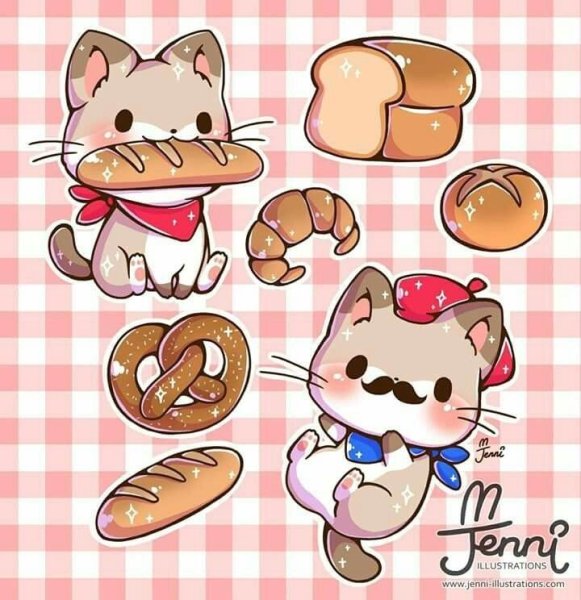 Наклейки милые котики