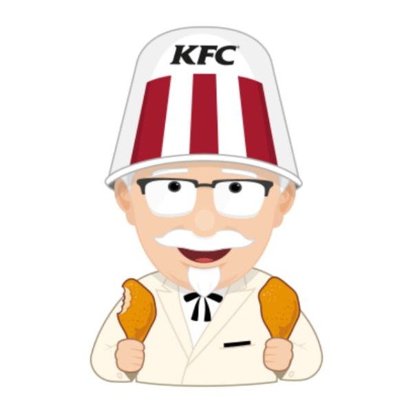 Сандерс мультяшный КФС