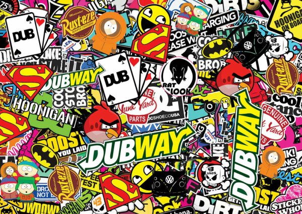 Модные наклейки