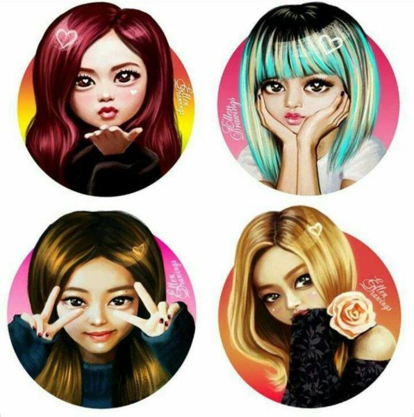 Блэк Пинк Стикеры