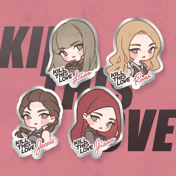 Блэк Пинк Стикеры