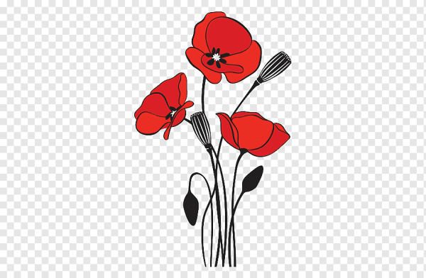 Стилизованные маки