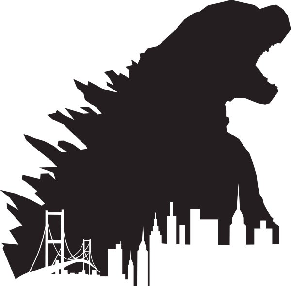Godzilla силуэт