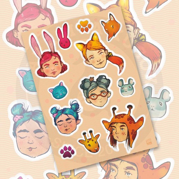 Наклейки котики