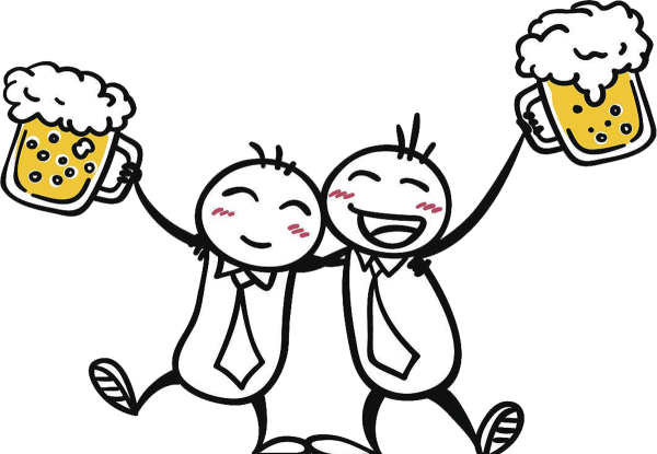 Человечек с пивом