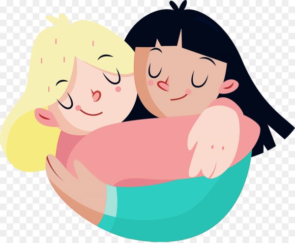 Объятия мультяшные