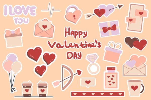 Романтические Стикеры для кондитерши