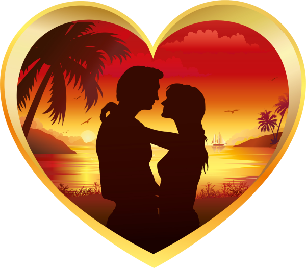 Силуэты влюбленных