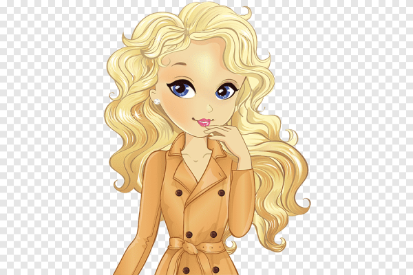 Персонаж блондинка стилизованная