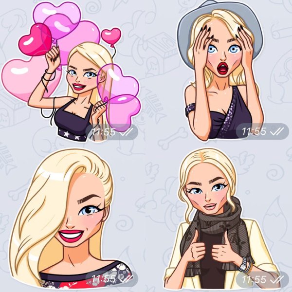 Стикеры телеграм Афродита