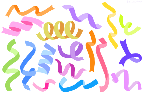 Конфетти стикер