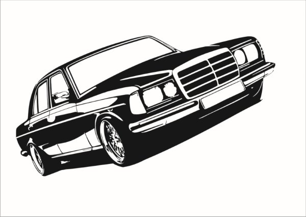 Mercedes w124 vector
