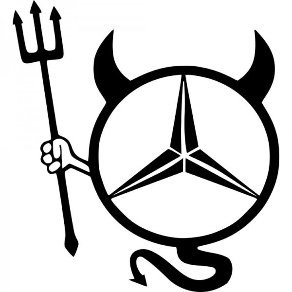 Наклейка чертенок на авто