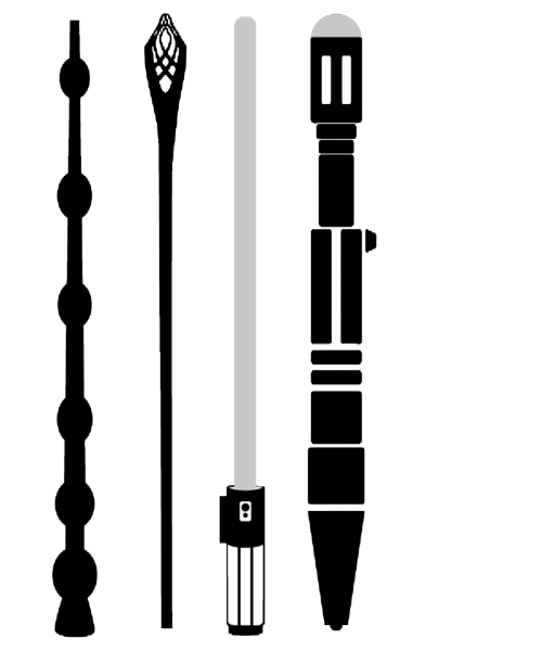 Волшебная палочка Гарри Поттера вектор