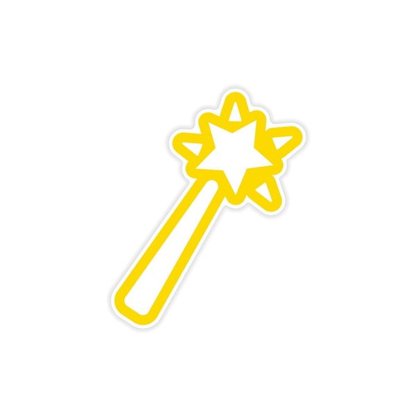 Волшебная палочка с наклейками