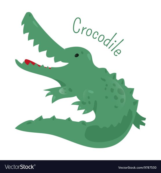 Крокодил на черном фоне