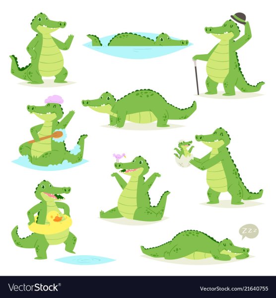 Крокодил вектор PNG