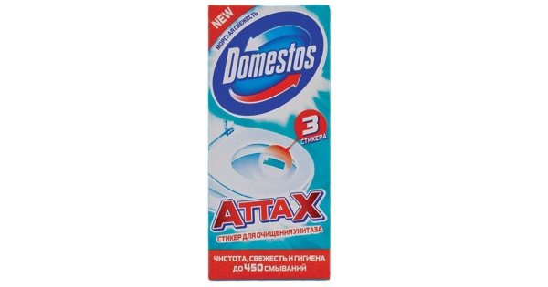Стикер для очищения унитаза Domestos морская свежесть 20х30 г