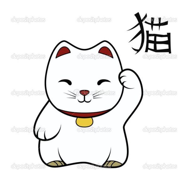 Китайский кот иллюстрация