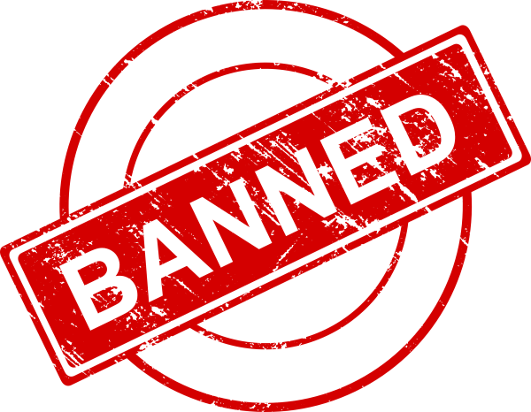 Красный штамп запрещено