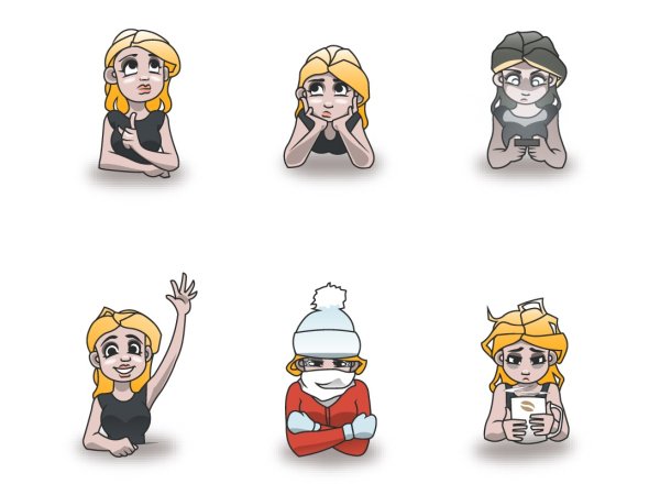 Наклейка девочка