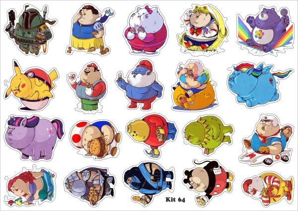 Наклейки с енотиками